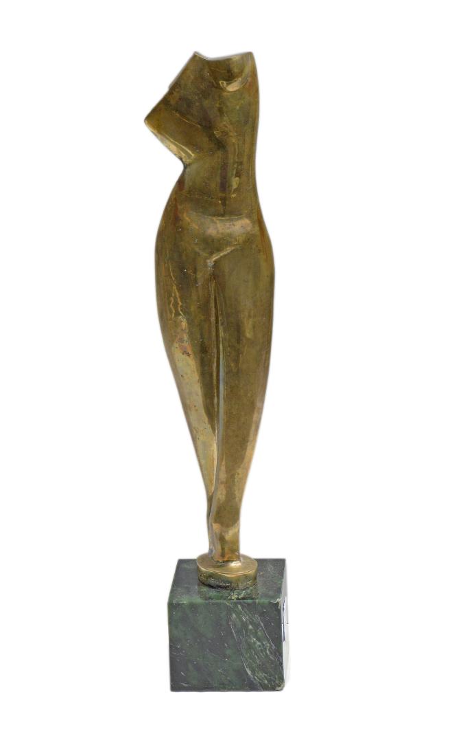 Torso, Alexander Archipenko, Woman torso, polished: Alexander Archipenko, Woman torso, polished bronze