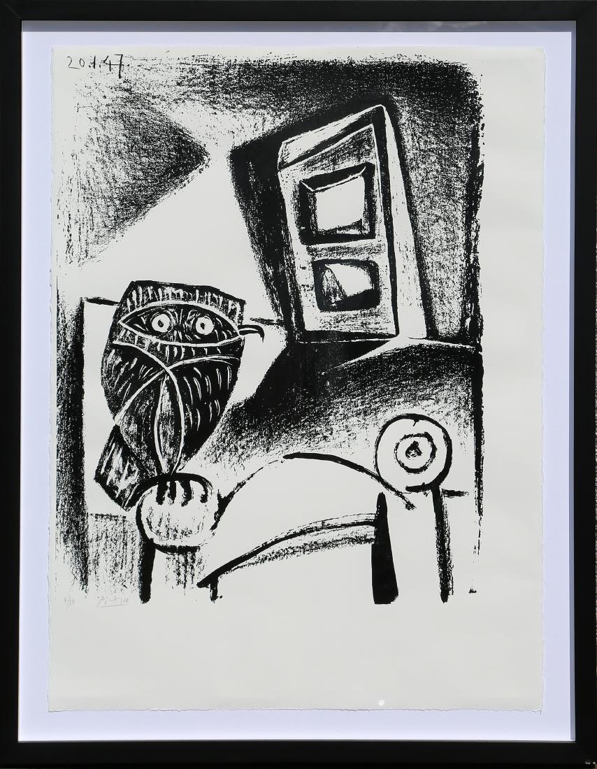 After Pablo Picasso - Woodcut print of Owl (1 of 3)