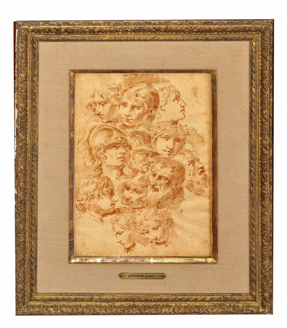 Donato Creti, Study of heads (1 of 4)