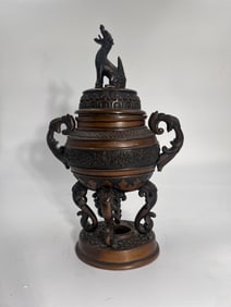 Old chinese bronze incense burner