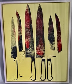 Screenprint on canvas signed Andy Warhol