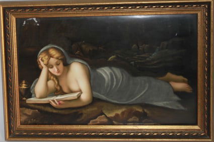 Mary Magdalene reading in a Cave