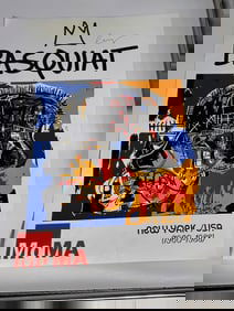 After Jean-Michel Basquiat signed MoMa poster