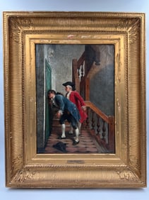 Adolphe Montfallet 19th century oil painting on canvas