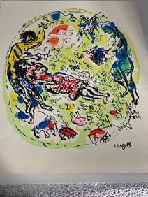 After Marc Chagall lithograph "In the Land of the Gods"