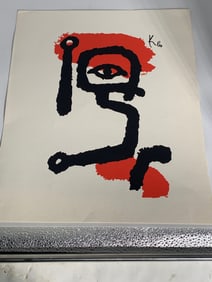 lithograph signed  Paul Klee  "Kettledrummer"