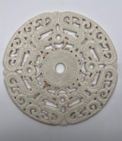 Chinese jade bi disc