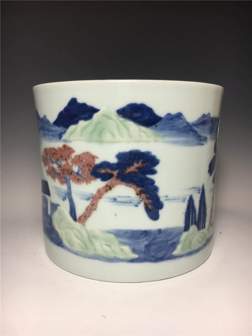 China,Three-Color Big"Bi Hai" Under Glaze (1 of 5)