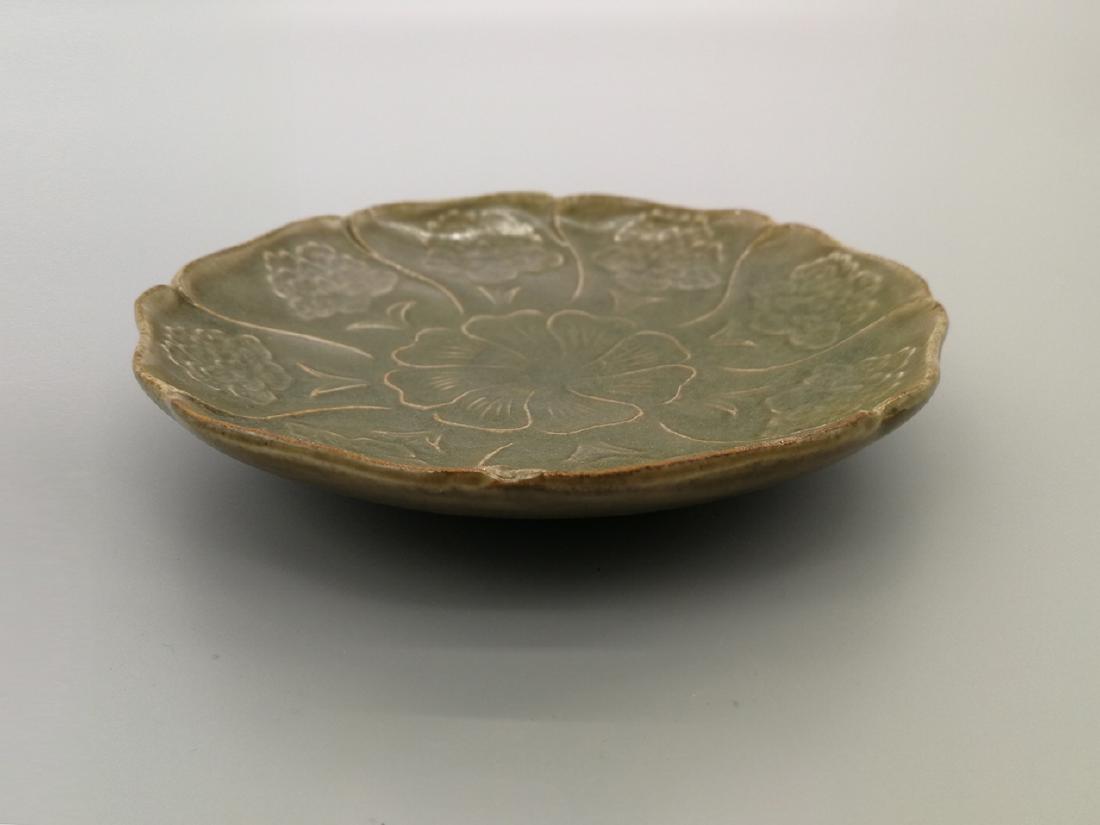 China, Yaozhou Yao Plate Carved With Flowers (1 of 4)