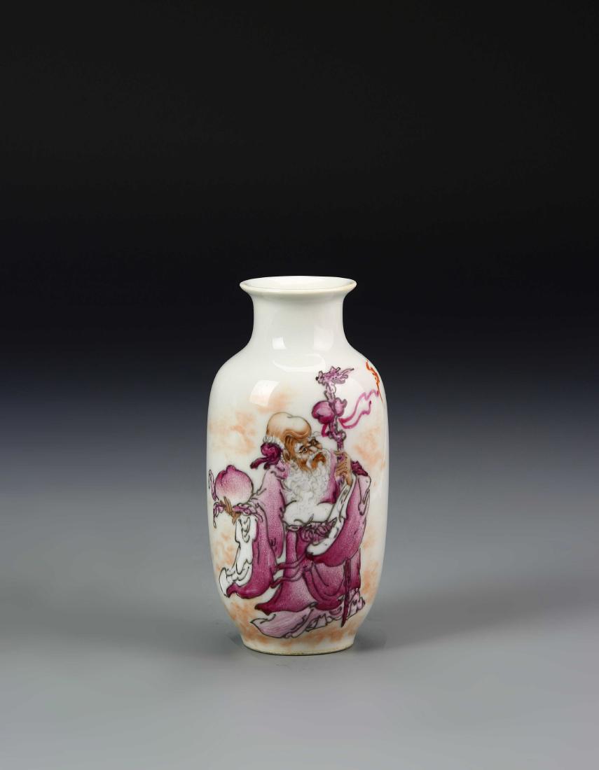 38642Chinese Famille Rose Miniature Vase (1 of 6)