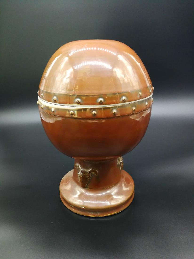 China, Violet Gold Color Glaze Incense Burner (1 of 4)