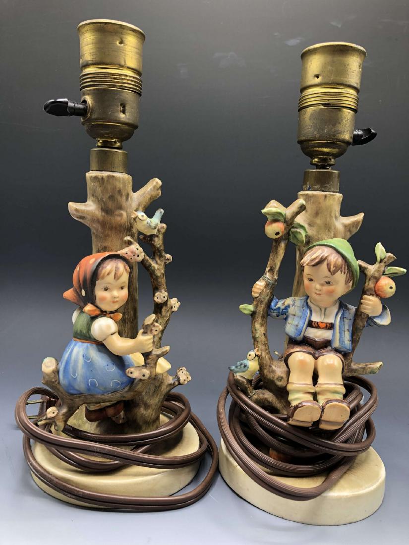 Doll lamp: It is a couple of doll lamp, each of the lamp has a doll statue on it, one is a cute girl and the other is a lovely boy. The statue is vivid and delicate, making the lamps full of interesting. H 11 in