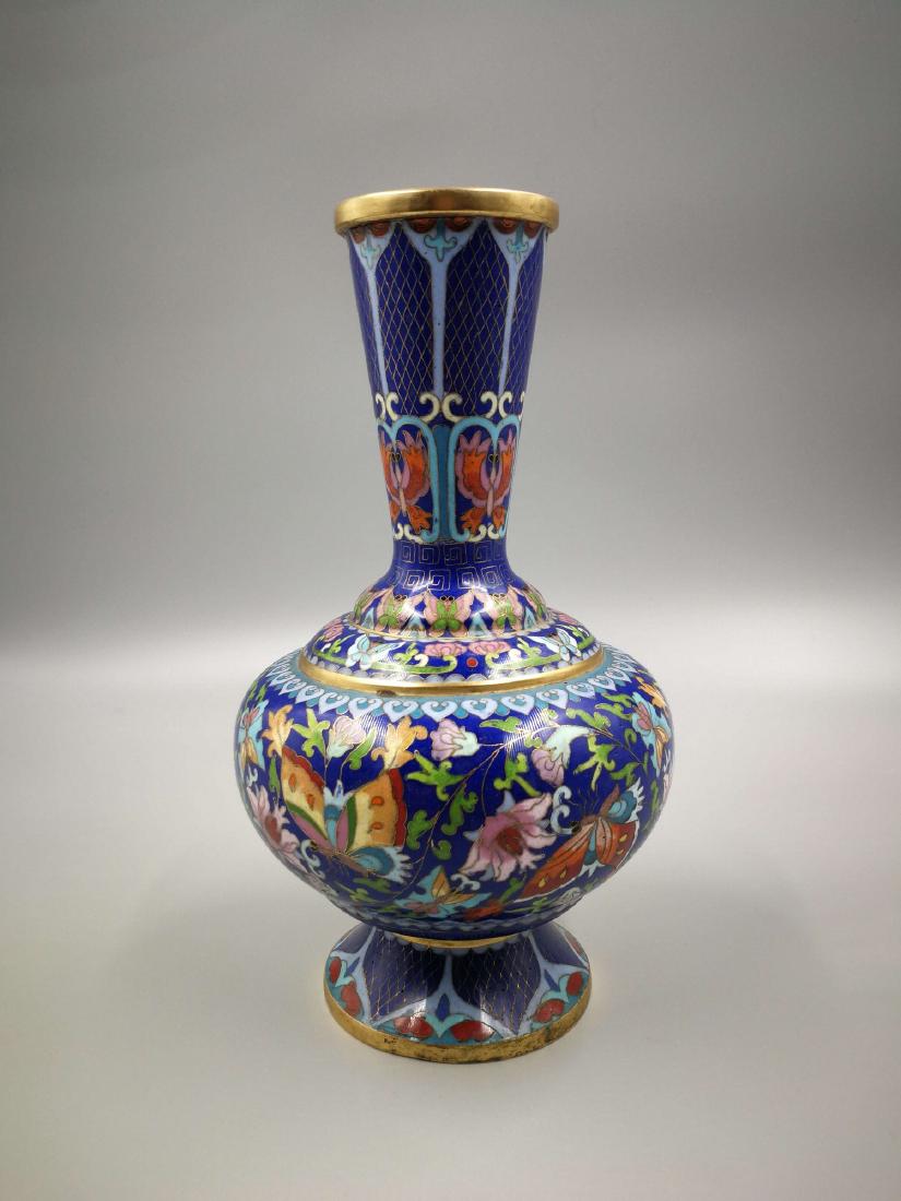China, Cloisonne Enamel Vase (1 of 4)