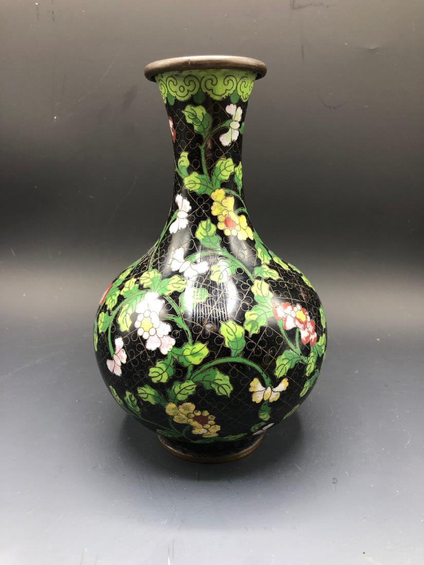 China, Cloisonne Enamel Vase (1 of 5)