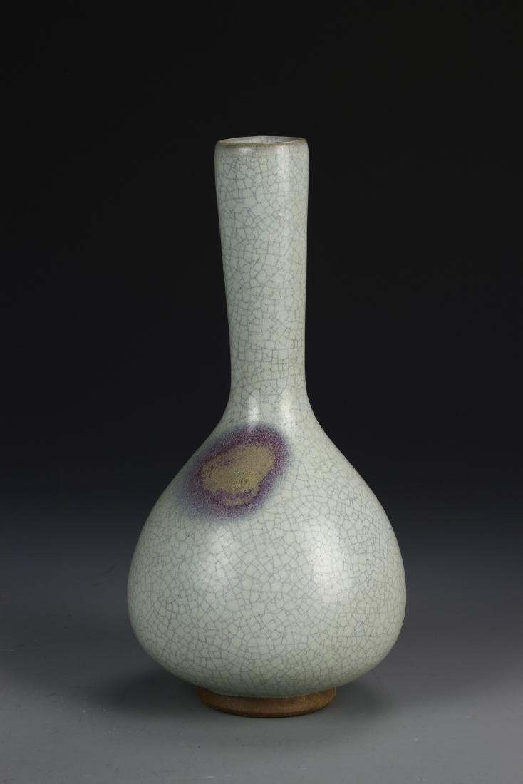 Chinese Crackle Glazed Long- Neck Vase (1 of 6)
