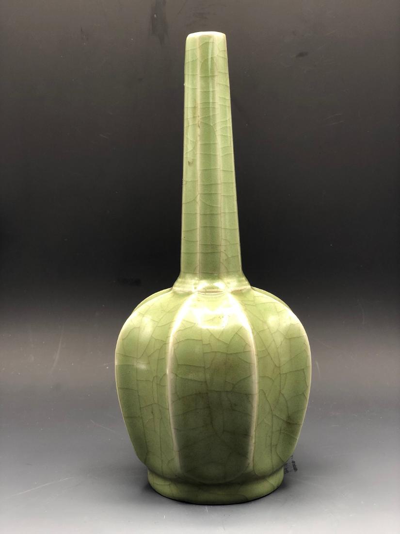 Chinese Lung Quan Long-Neck Vase (1 of 3)
