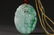 CHINESE JADEITE CARVING 'LYCHEE' ABSTINENCE PLAQUE - 2