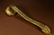 WHITE JADE CARVING INLAID GILT BRONZE RUYI SCEPTER - 5