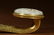 WHITE JADE CARVING INLAID GILT BRONZE RUYI SCEPTER - 9