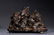 CHINESE CARVED ZITAN 'CHI-DRAGON' CENSER ORNAMENT