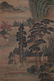 INK AND COLOR PAINTING OF DWELLINGS ON RIVER BANK - 5