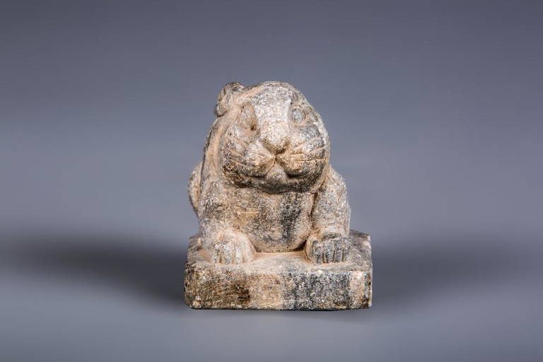 Chinese Steatite Carving Piece Of A Rabbit