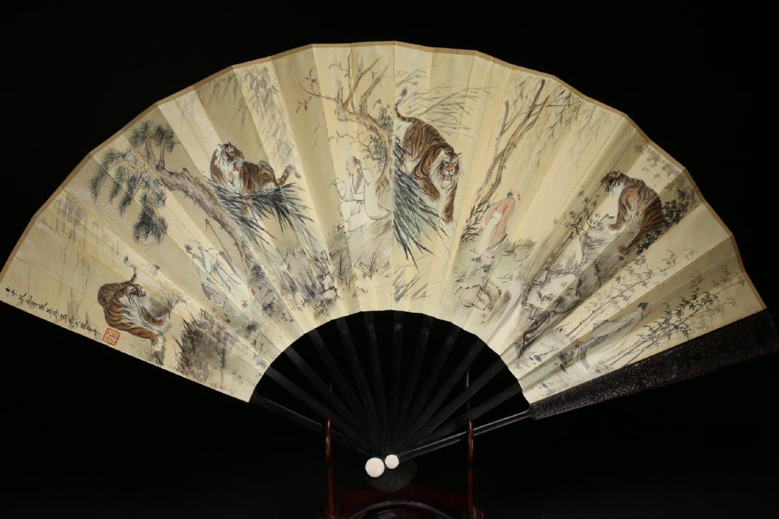 A Chinese Fan Painting, Zhang Da Qian & Zhang Shan Zi (1 of 10)