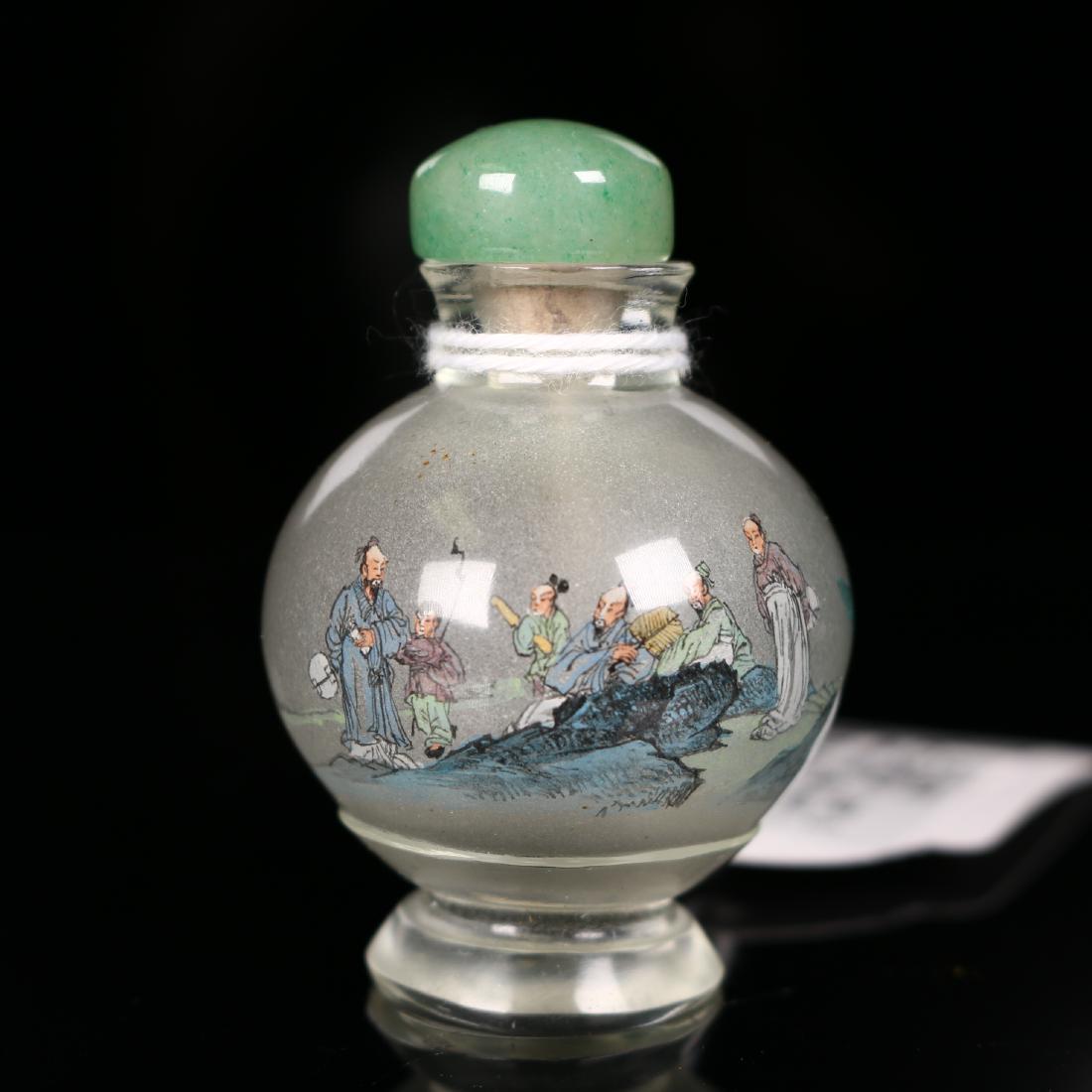 An Chinese Inside-Painted Glass Snuff Bottle (1 of 10)