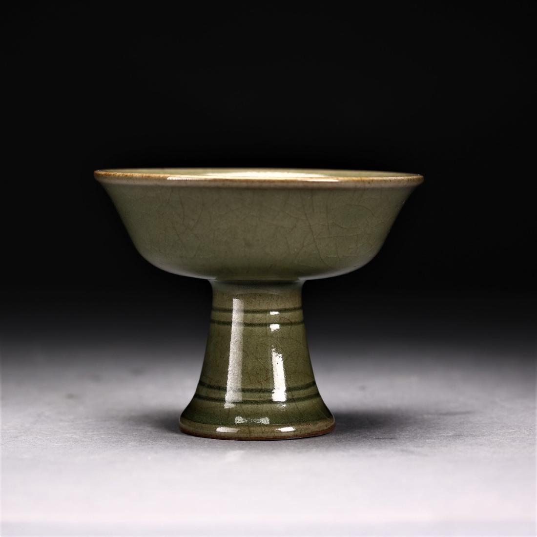 A Chinese Longqian Yao High Stem Cup (1 of 7)