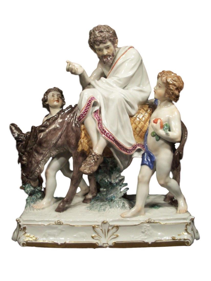 Adorable Antique Meissen porcelain group of Aesop (1 of 1)