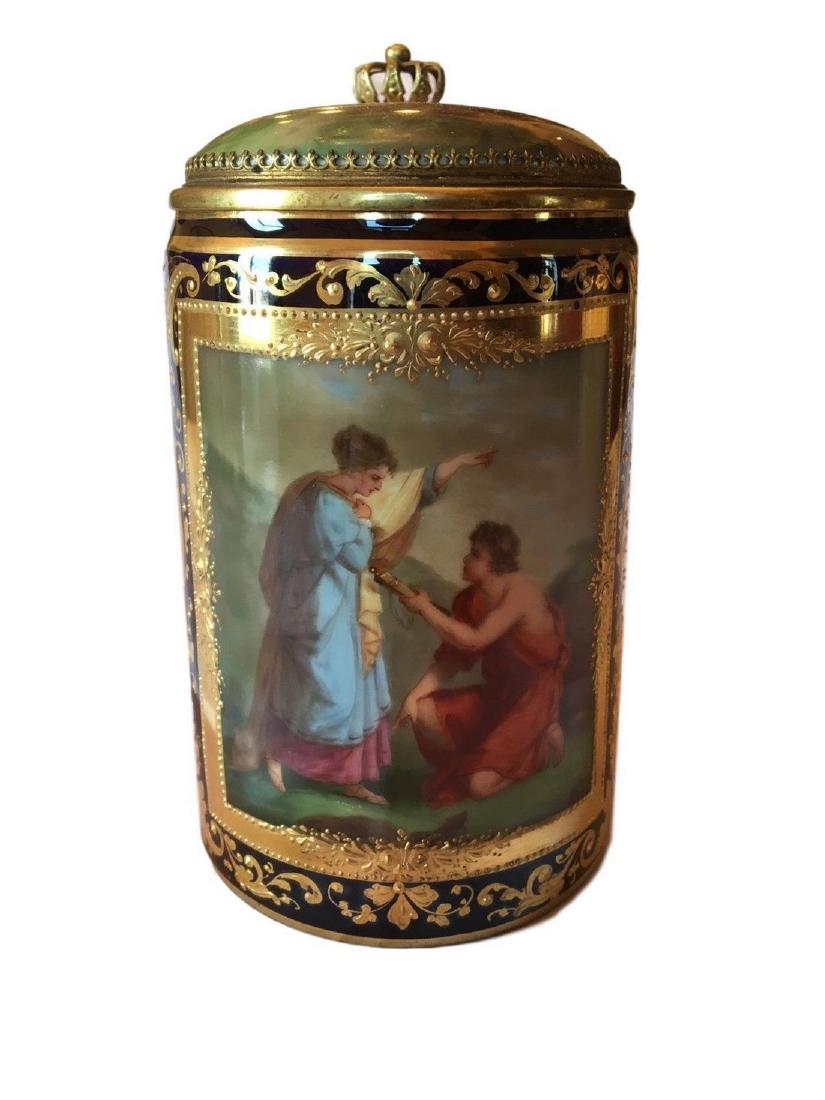 Antique Royal Vienna Porcelain Hand Painted Stein (1 of 4)
