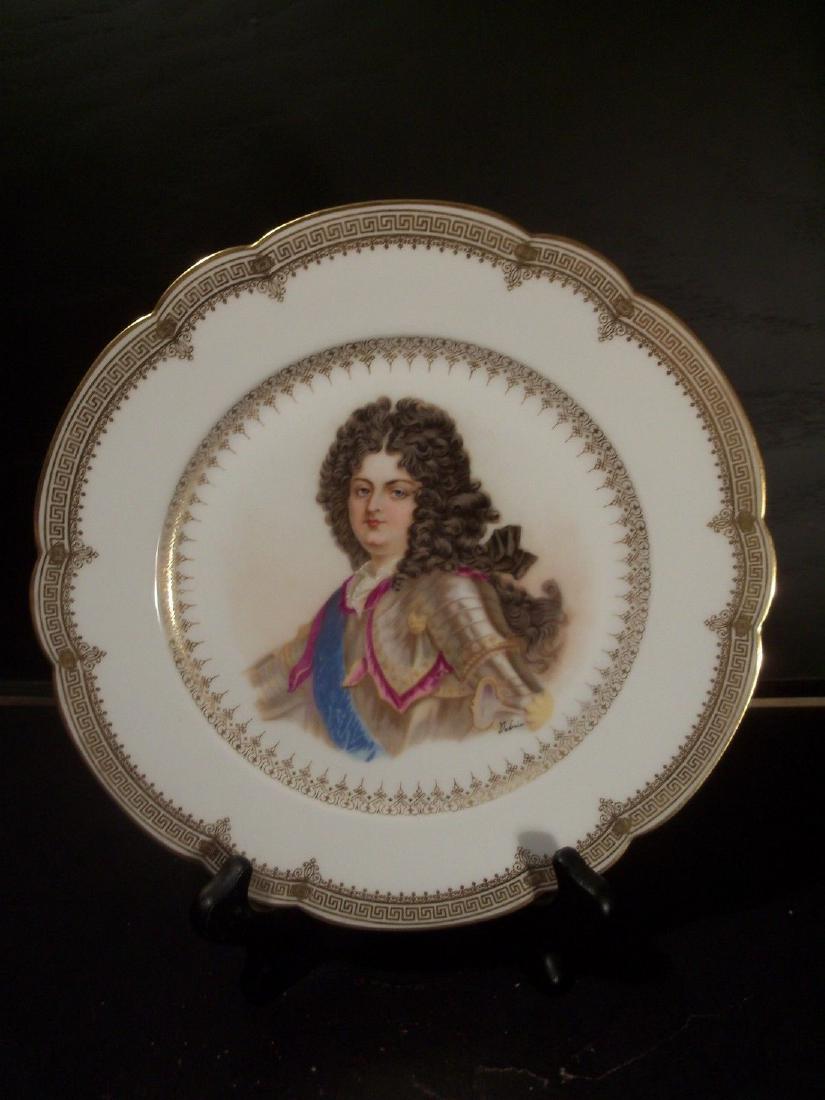 Antique Sevres Porcelain Hand Painted Plate Signed (1 of 1)