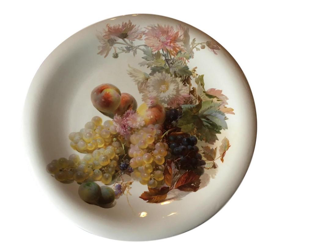 Large Antique Meissen Porcelain Charger 18 1/2" (1 of 3)