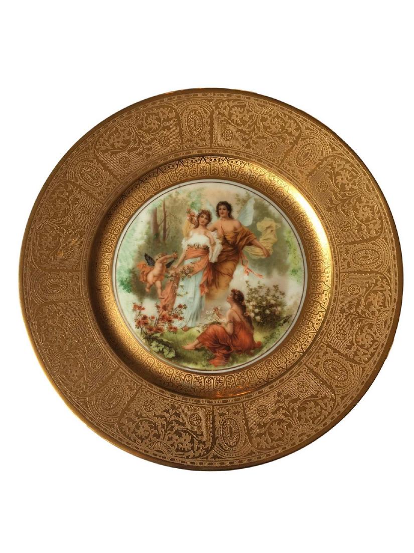 Royal Vienna Style Plate 22K gold (1 of 1)