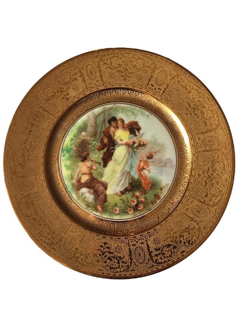 Royal Vienna Style Plate 22K gold (1 of 1)