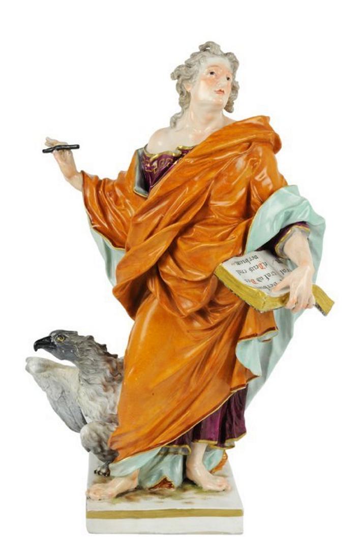 MEISSEN ALTAR FIGURE OF SAINT JOHN THE EVANGELIST (1 of 2)