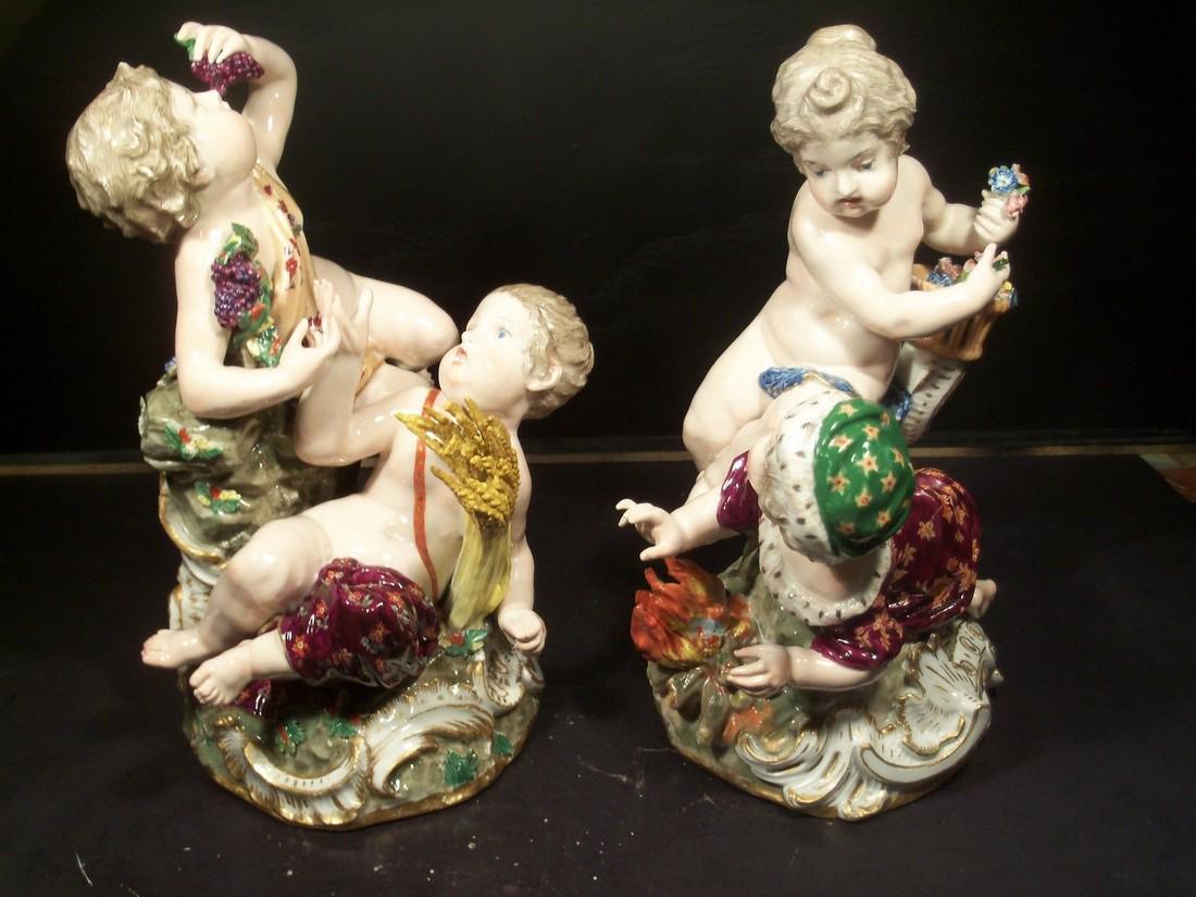 Early Antique Porcelain Group Emblematic of the Seasons (1 of 1)