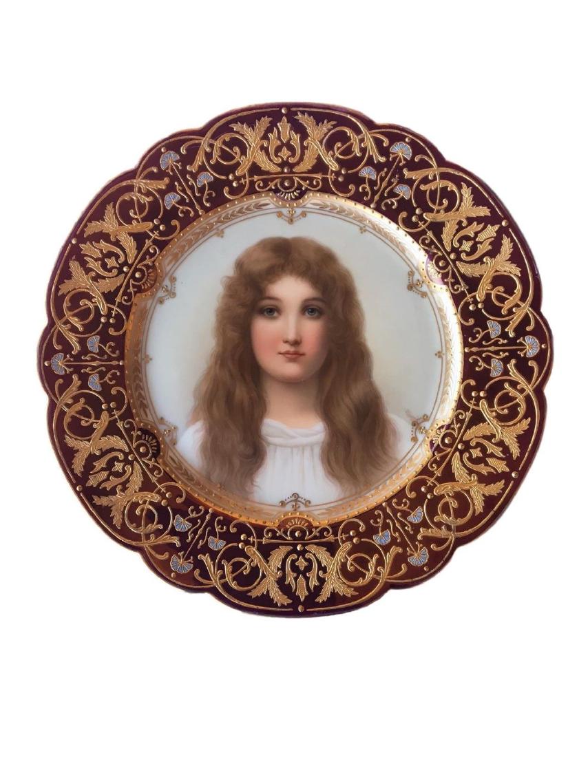 Antique Royal Vienna Porcelain Hand Painted Plate (1 of 4)