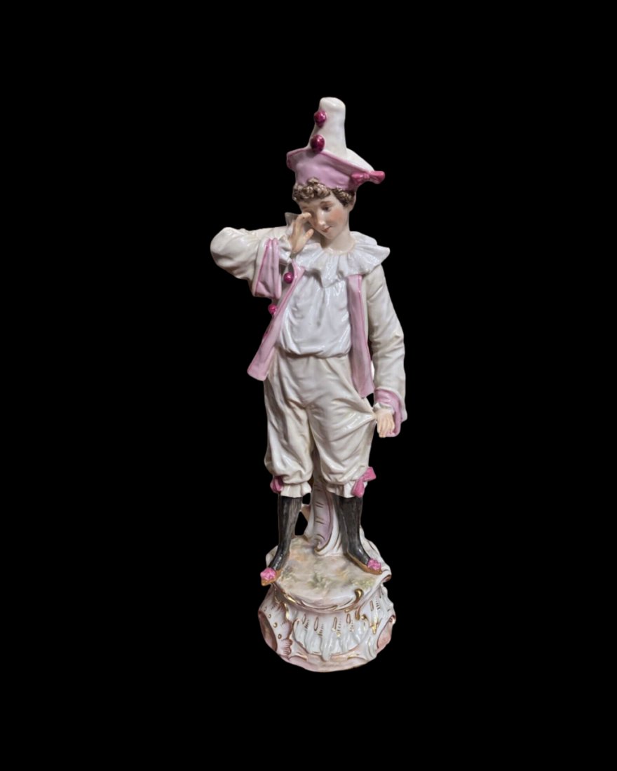 Rare Antique Meissen Harlequin Figure (1 of 3)