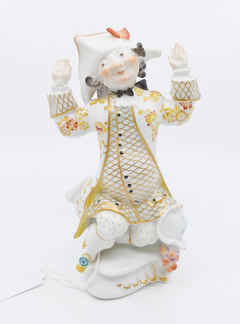 RARE Antique Meissen Porcelain Figure of Male Dwarf (1 of 5)