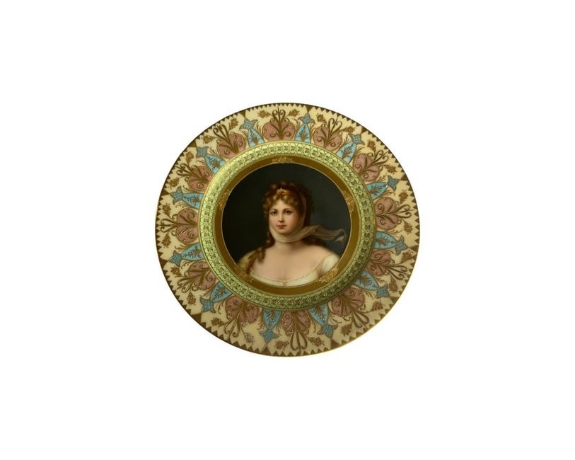 Royal Vienna Cabinet Plate of Queen Louise (1 of 4)