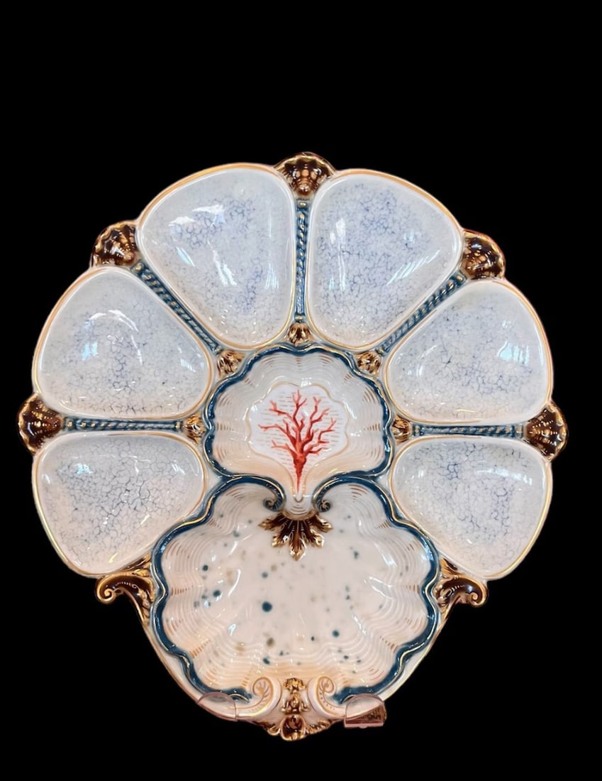 Antique Rare KPM oyster plate (1 of 4)
