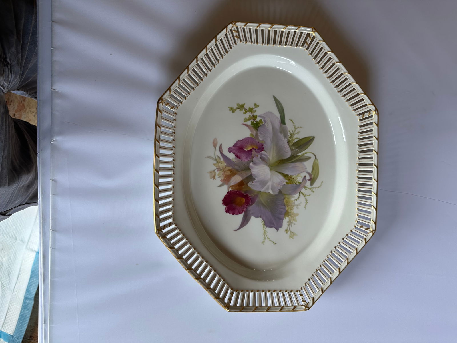 Antique KPM Berlin Porcelain Weichmalerei Floral Plate (1 of 4)
