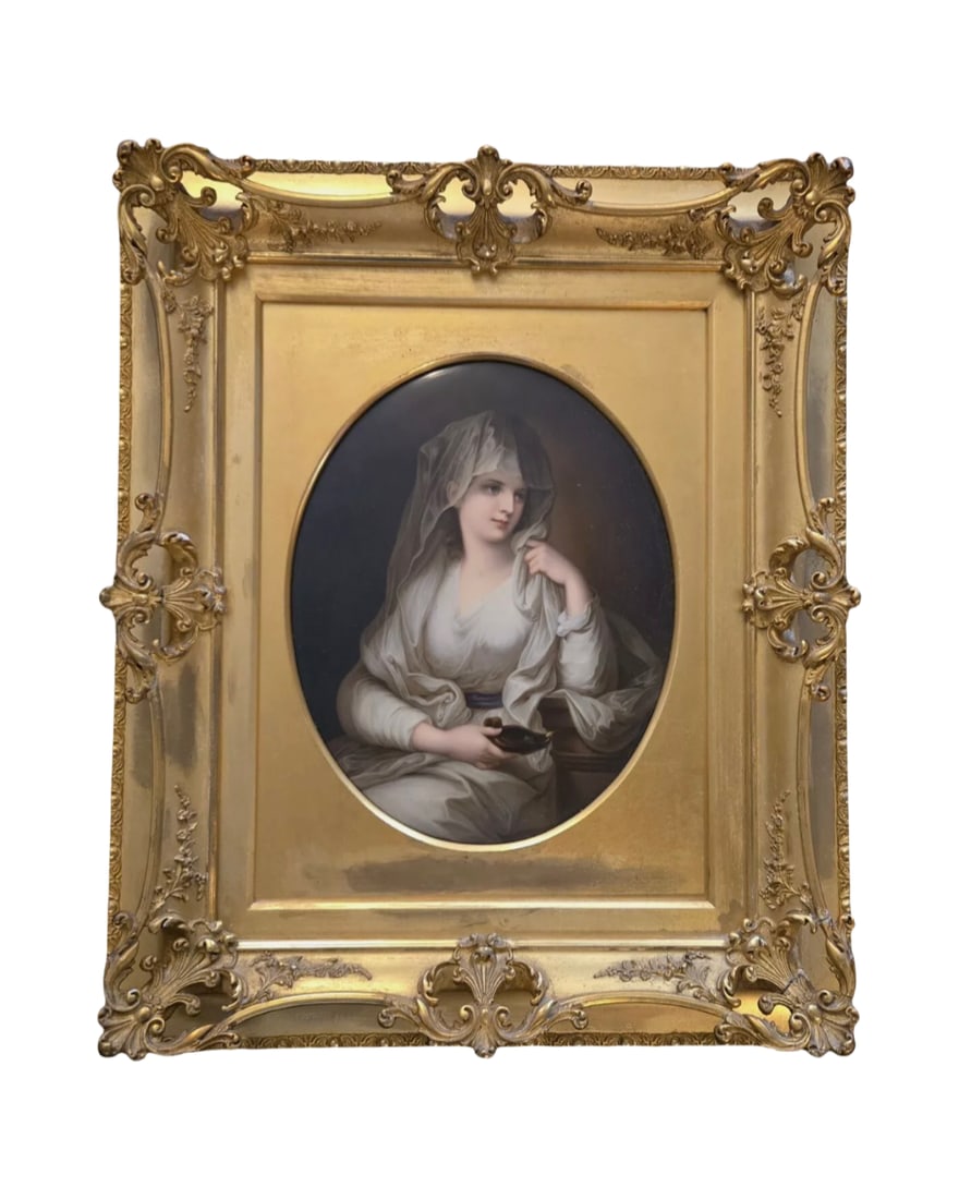 Antique KPM Porcelain Plaque of Vestal Virgin (1 of 9)