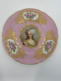 Stunning Antique Royal Vienna Porcelain Hand Painted Plate Singed Wagner