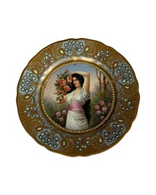 Antique Sevres plate of Marie Antoinette