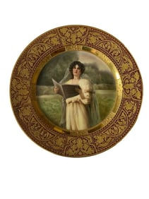 ANTIQUE KPM PORCELAIN FRUIT PLATE