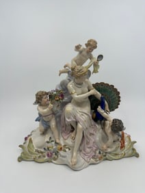 A MEISSEN FIGURE GROUP OF THE TRIUMPH OF JUNO