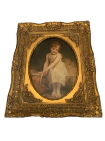 Antique Oil on wood painting