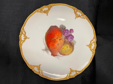 ANTIQUE KPM PORCELAIN FRUIT PLATE